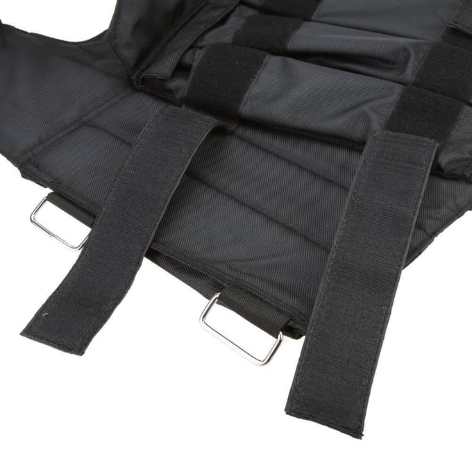 Laden 50kg Verstelbaar Gewichtsvest Gewichtsjack Oefening Bokstraining VK black