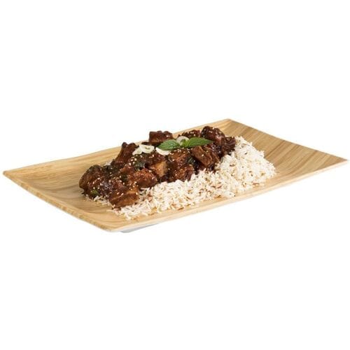 GGM Gastro (6 Stück) Tablett - BAMBOO - Melamin - 345x215mm - Höhe: 30mm