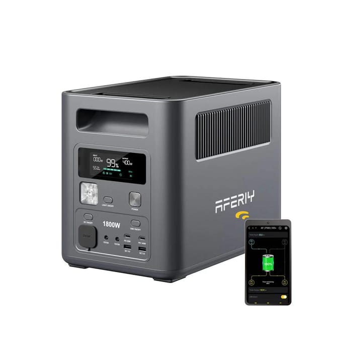 AFERIY P180 – Centrale Électrique – Centrale Électrique Portable Nomad1800, 1800W 1024Wh