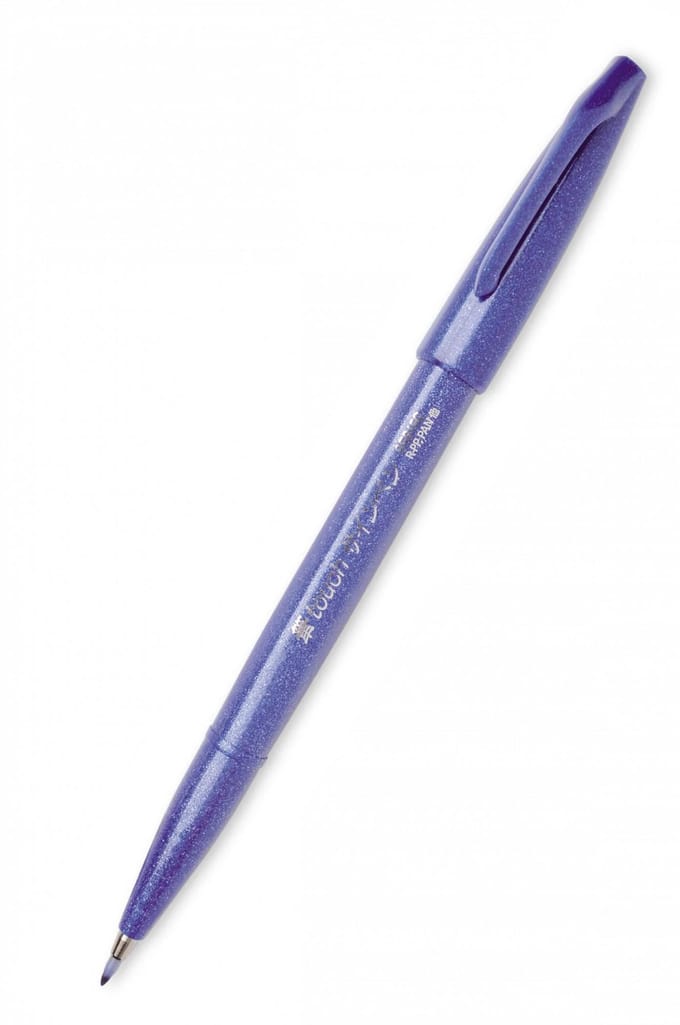 Kalligrafie stiften set, 6 kleuren, brush pen