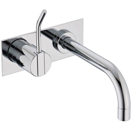 Vola concealed single-lever basin mixer, spout 16 cm right, with cover plate