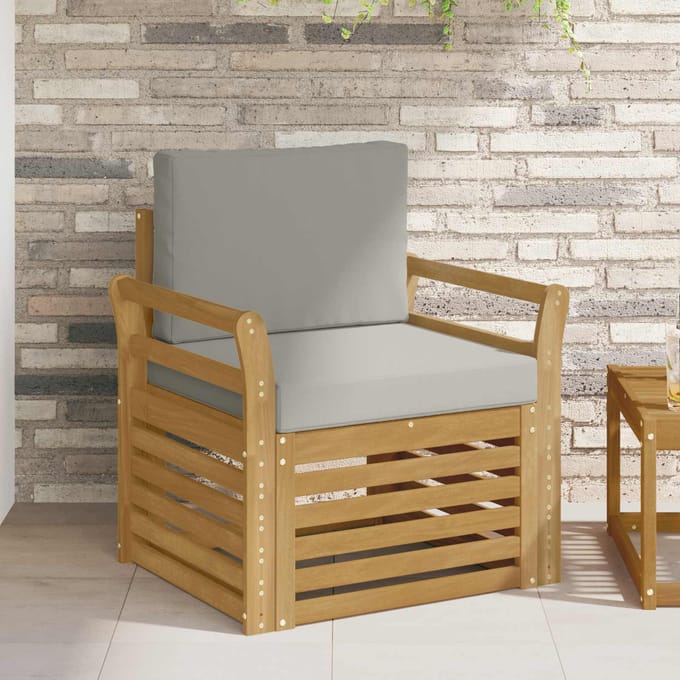 vidaXL - Buiten - bank - set - Polyester - Wit
