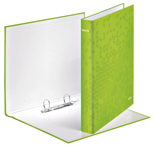 Leitz Wow Ringband A4 - 2-Rings - Rugbreedte van 40mm met 2 D-ringen - Groen