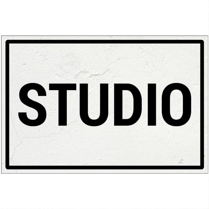 Studio bord | Forex Re materiaal | 60 x 40 cm
