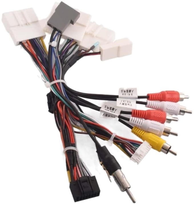 Autoradio Kabelboom - Stereo Adapter - Auto Audio Installatie - Android Compatibel - 185 cm - Multicolor