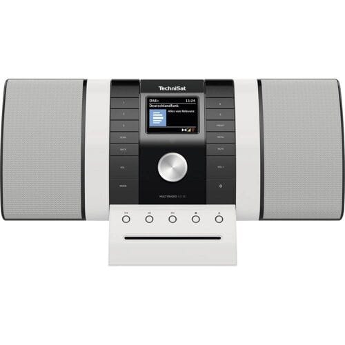 TechniSat MULTYRADIO 4.0 SE, schwarz/weiß Internetradio DAB+, VHF (FM) USB, CD, FM, DAB+, Internetradio, Bluetooth, WiFi, MP3 Incl. afstandsbediening, Spotify,