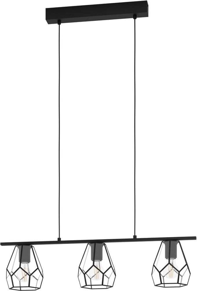 EGLO MARDYKE LANGE TAFEL 3XE27 L775 HELDER/ZWART