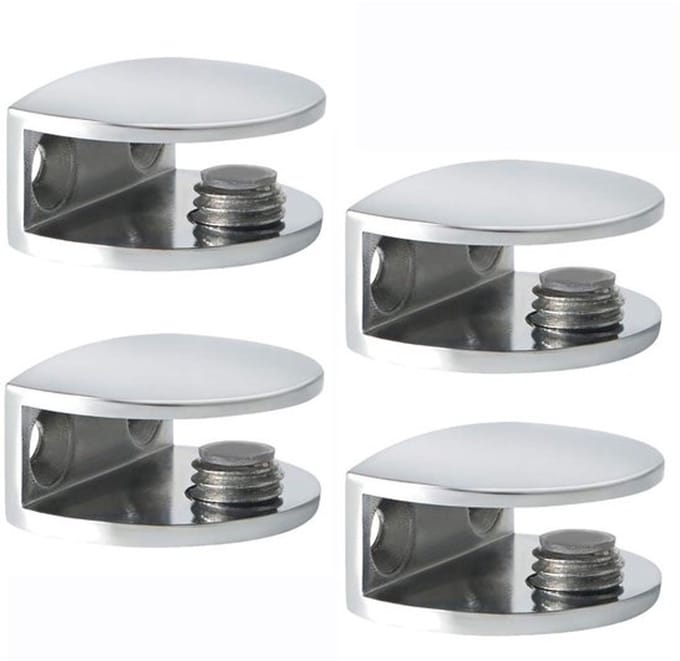 Virtubuy - Glass Holder - Glashouders - Verstelbare glazen klemmen - Zinklegering