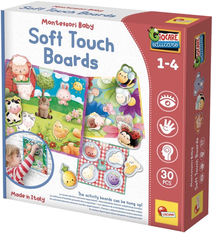 Lisciani - Montessori Baby - soft touch boards