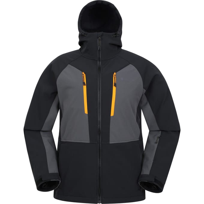 Mountain Warehouse Heren Axis Extreme Softshell Ski-jas (Zwart)