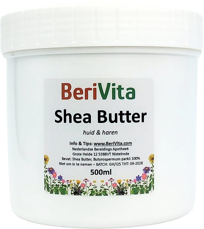 Shea Butter Puur 500ml Pot - Huid en Haar Butter - Ongeraffineerde en Onbewerkte Sheabutter - Shea Boter