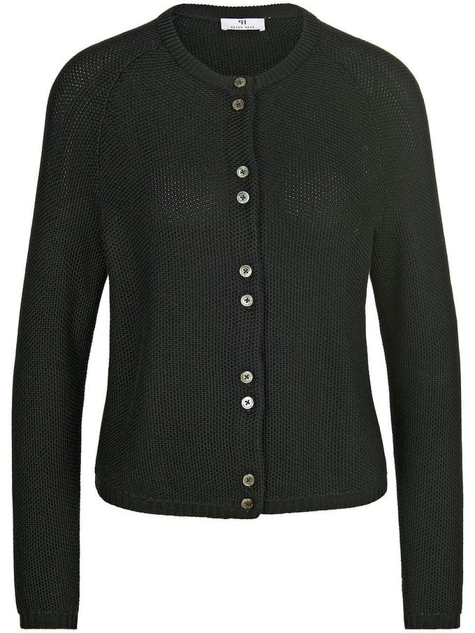 Vest 100% SUPIMA®-katoen Van Peter Hahn zwart