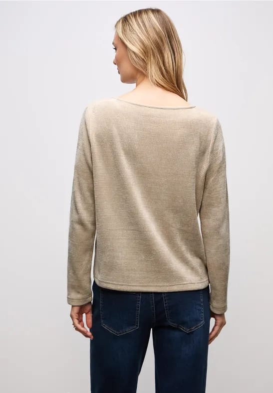 Shirt met boothals