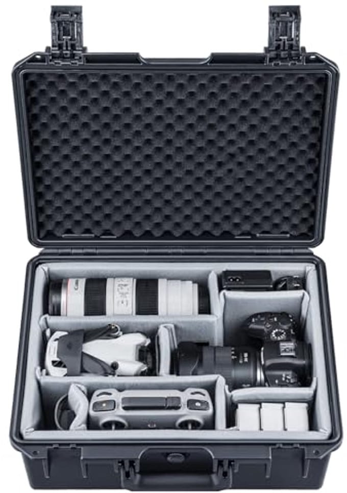 Waterdichte Hardcase voor Camera's en Drones met Verstelbare Verdelers