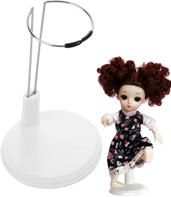 Poppenstandaard - Display houder - Speelgoed presenteren - Antislip ontwerp - Verstelbaar - Wit
