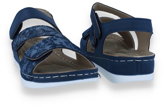 Mode-mania Dames Sandaal | Blauw | Maat: 39