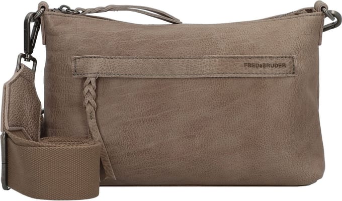 FREDsBRUDER Leren Schoudertas My Old Friend Crossbag Soft Taupe