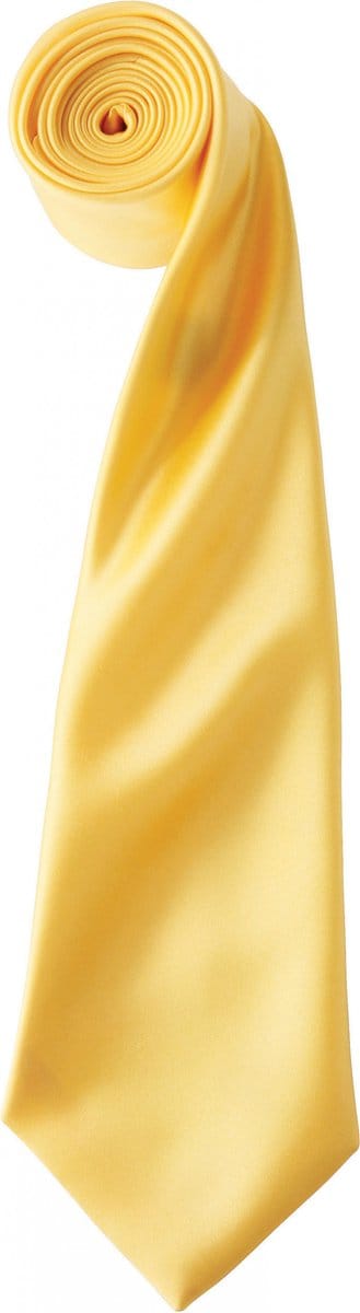 Premier 'Colours' Satin Tie PR750 - Sunflower - One size