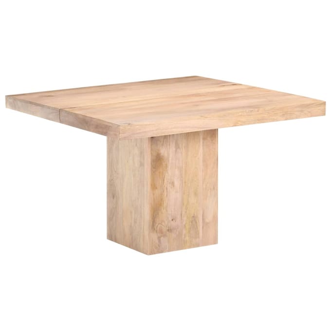 vidaXL - Eettafel - 120x120x77 - cm - massief - mangohout