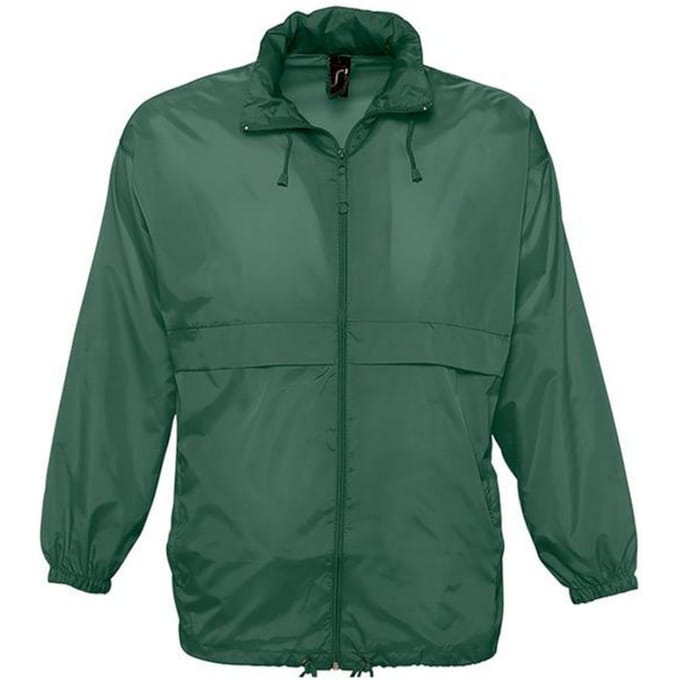 SOLS Unisex Surf Windbreaker Lichtgewicht Jasje (Bosgroen)