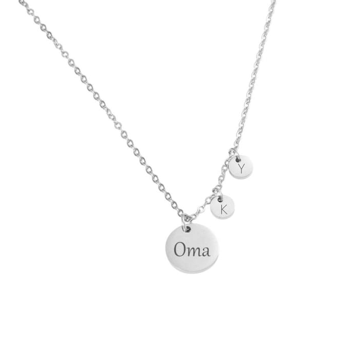 Ketting met Naam en 2 Initialen Goud