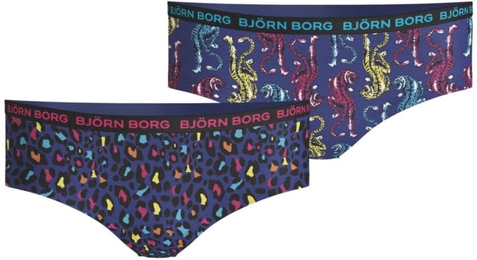 Bjorn Borg Meisjes Hipster 2 Pack Energy Leo Maat 146-152