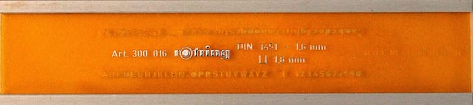 LETTERSJABLOON ROTRING 1.6MM 300016G DIN1451