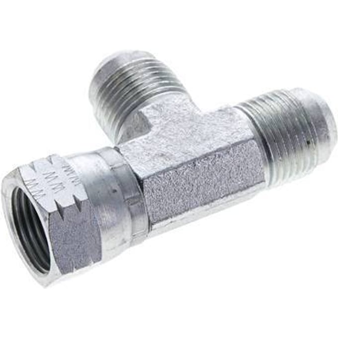 JIC T-koppeling UNF 7/8''-14 Binnendraad x Buitendraad Staal 350 bar (4917.5psi)