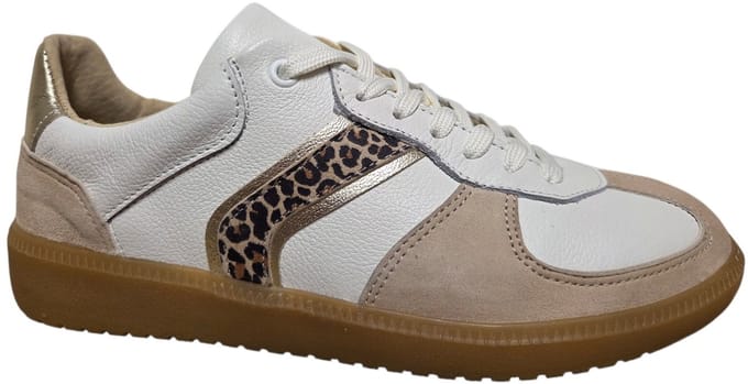 Bridge 26157827 Sneakers Wit Beige Leer Dames