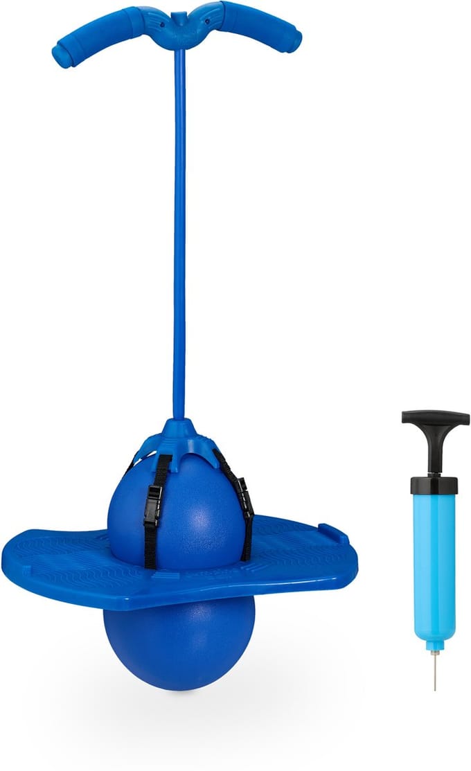 Pogo ball - kinderen - tot 100 kg - flexibel - rood