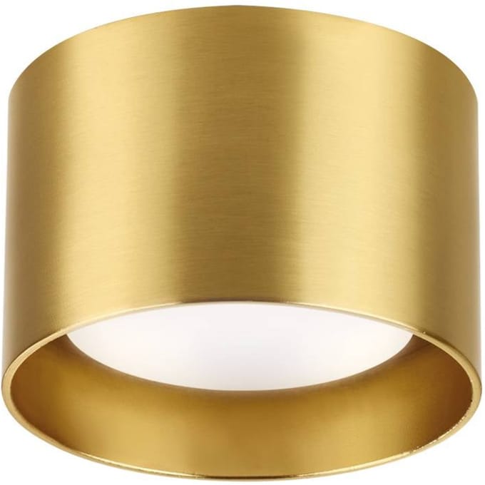 Ideal Lux downlight Spike Rond, messingkleurig, aluminium, Ø 10 cm