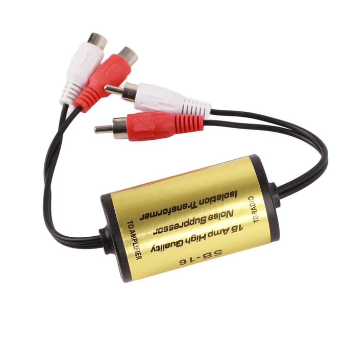 15A ruisonderdrukker stereo anti-interferentie audioversterker filter aardlus ruisisolator
