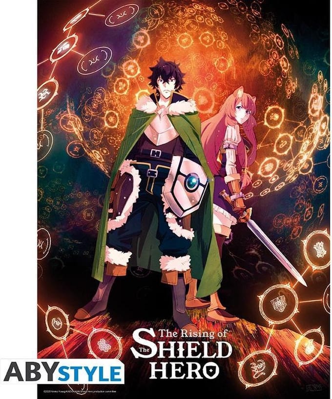 Poster The Shield Hero Naofumi and Raphtalia 38x52cm