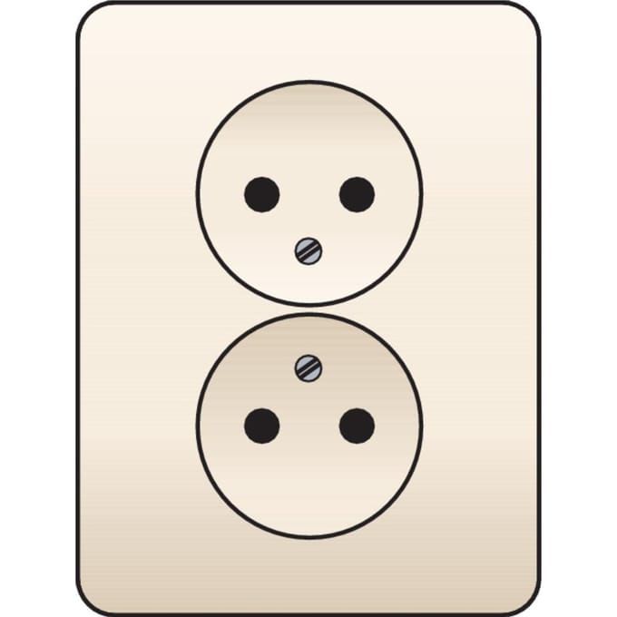 Niko originele Wandcontactdoos (WCD schakelmateriaal) - 100-67410 - E2M5B