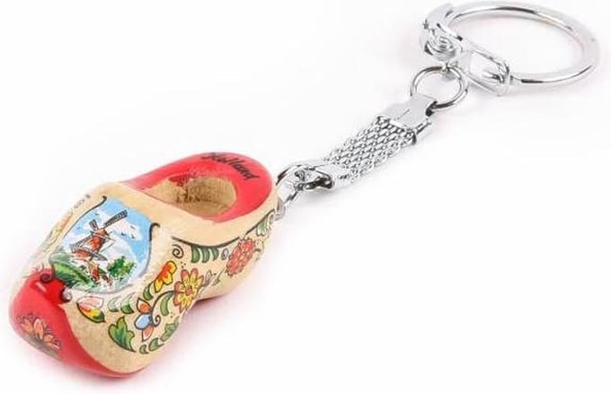 Sleutelhanger Klomp Enkel Holland Rode Zool 4 Cm - Souvenir