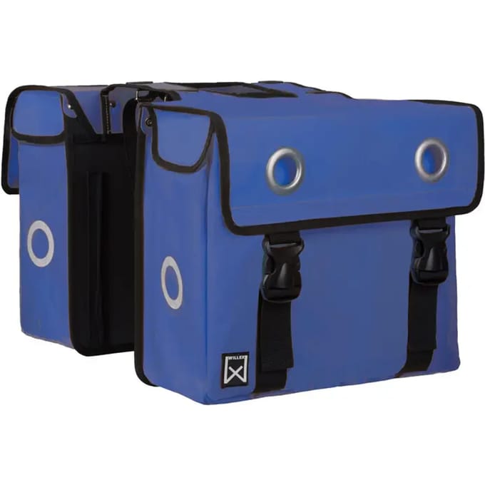 Dubbele bagagedrager tas van gecoat canvas Willex 30 L