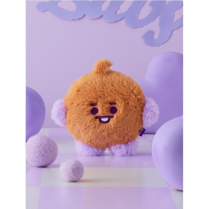 Line Friends BT21 staande pop met platte vacht (7 Opties) #SHOOKY purple