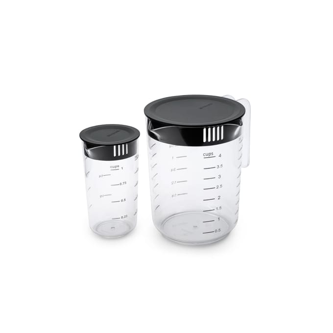 Brabantia Tasty+ Maatbeker set 2-delig - Dark Grey