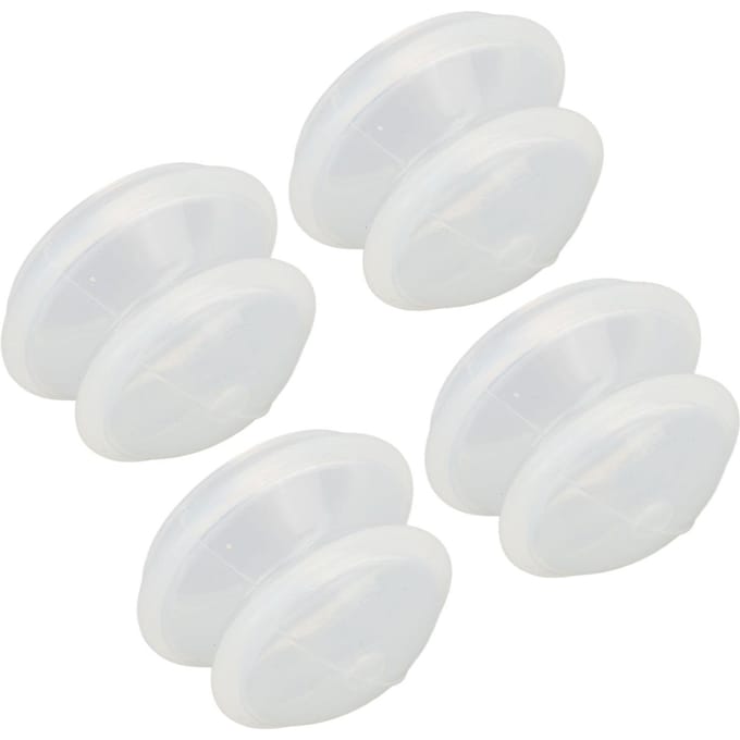 10 stuks Siliconen Cupping Gezicht Professionele Siliconen Zuignappen voor Cellulitis Vermindering white