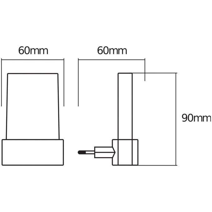 OSRAM HOMELIGHTING Lunetta Shine White 4099854530654 LED-nachtlamp LED Warmwit