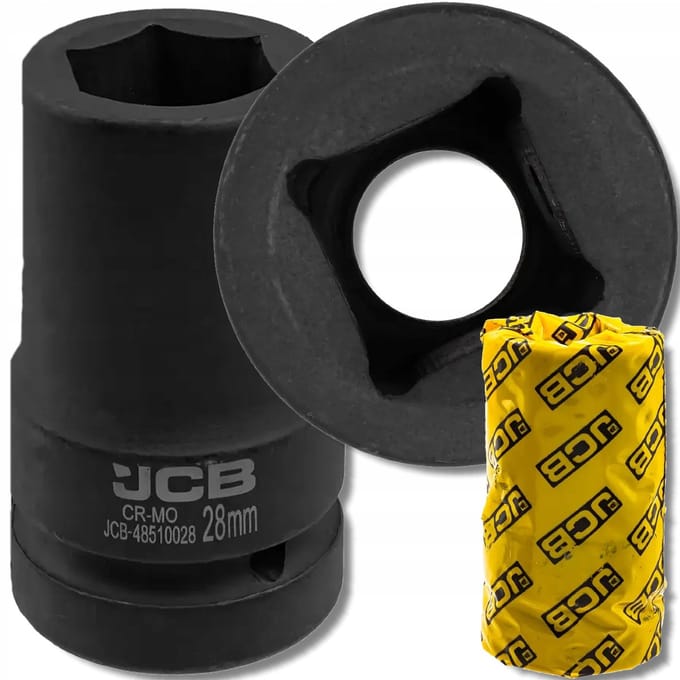 JCB - Dopsleutelset - 28mm - 1 inch - 6-kant