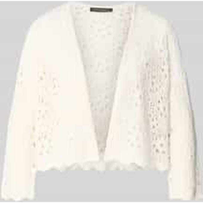 relaxed fit gebreid vest in ajourlook
