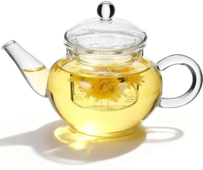 Vt products - Glazen theepot - Handheld theepot - Duurzaam en