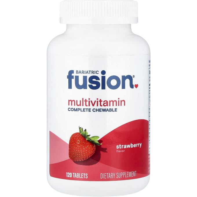 Bariatrische Fusion, Multivitamine, Aardbeiensmaak, 120 Tabletten