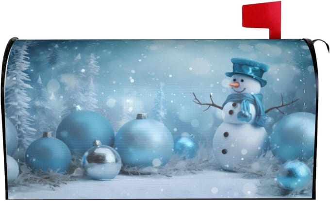Magnetische Brievenbushoes Kerst Sneeuwpop Decoratie Weerbestendig