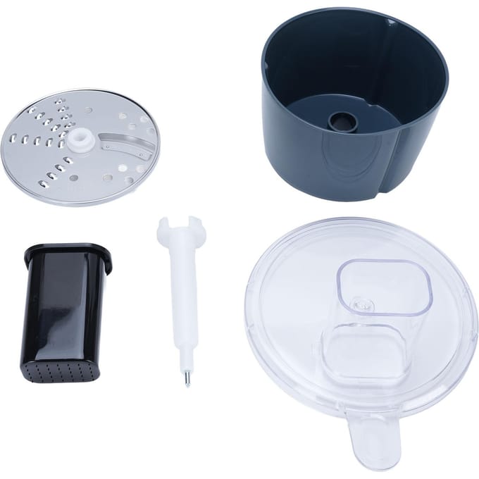 Foodprocessor Container Snijder Kit Blender Snijden Rasp Schijf Mes Foodprocessor Groentesnijder L(for 6.5-9kg) gray