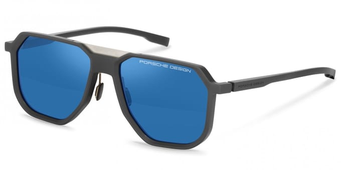 Porsche Design P8980 Grey/grey blue 58/18/150 MAN Zonnebrillen