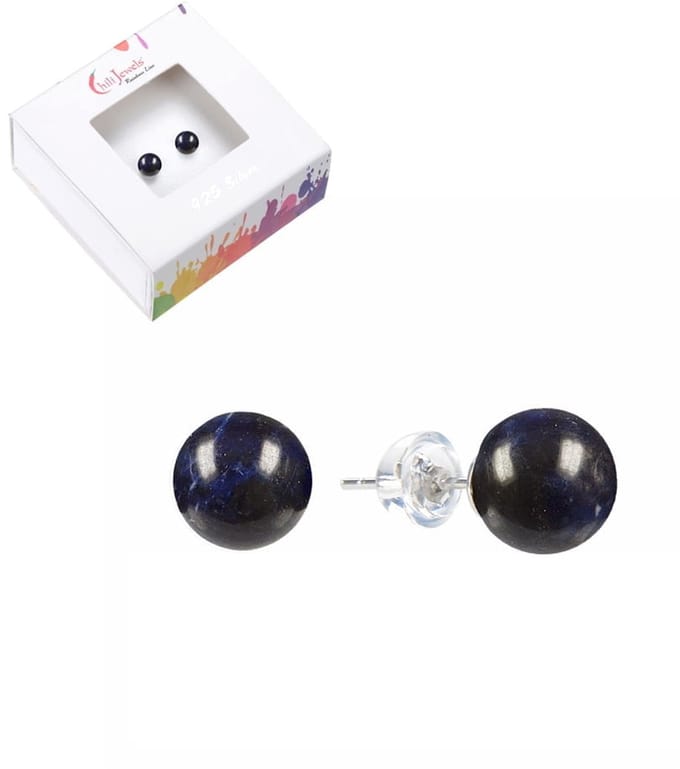 Oorbellen Sodaliet 6 mm