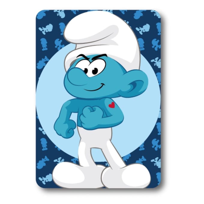 Smurfen Fleece deken 100 x 140 cm - Plaid - Blauw - Kinderen