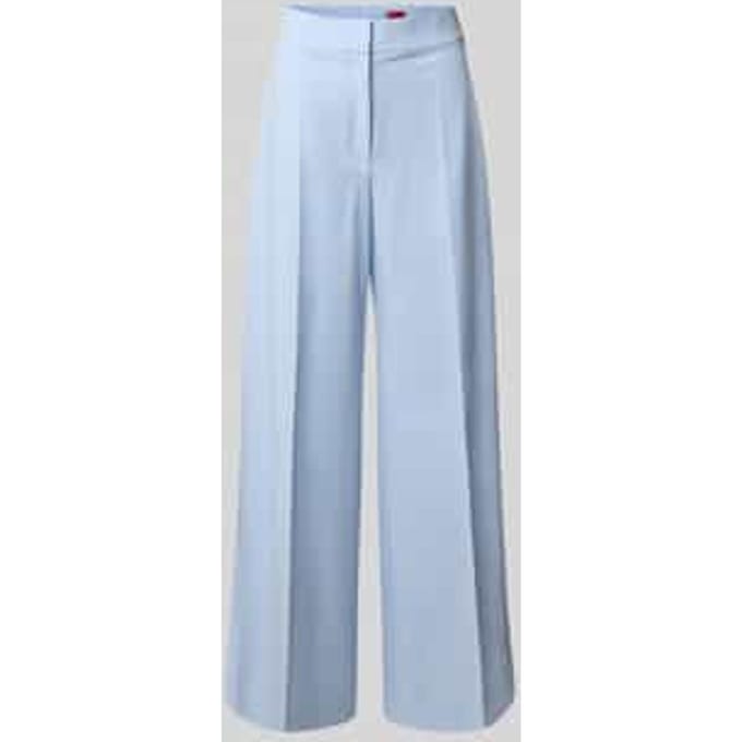 flare-fit wijdte broek met viscose model 'HUZILI'
